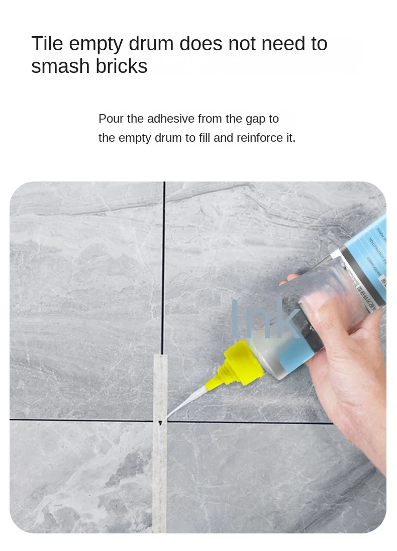 Ceramic Tile Sealant Hollow Drum Grouting Fluid Floor Loosening Adhesive Injection Filling Penetration Repair Strong Adhesive