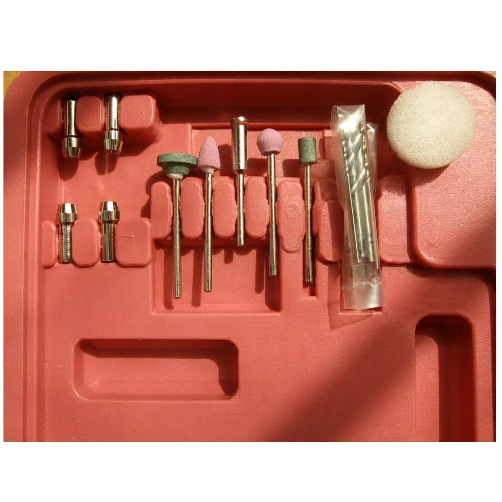 Mini Electric Drill Kit 12V Rotary Tool Set 18Pcs Micro Grinder PCB Drilling Engraving Handheld Modeling Tool with Case