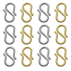 20-60pcs Stainless Steel S Clasp HOOK For Diy Chain Necklace Bracelet Jewelry Making Findings Supplies Connector