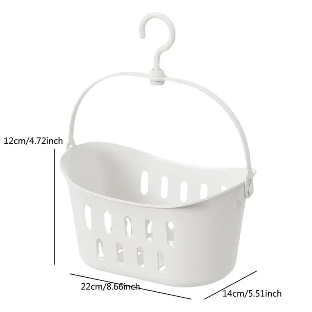 Portable Storage Basket Bathroom Hanging Drain Wash Bath Basket Creative Toiletry Box Shower Basket Bedroom Corner Organizer