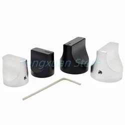 1pc 25x25mm 20x20mm Solid Aluminum Alloy Knob Cap One Shaped CD Audio Amplifier Potentiometer Volume Duckbill Knob Diameter 6mm