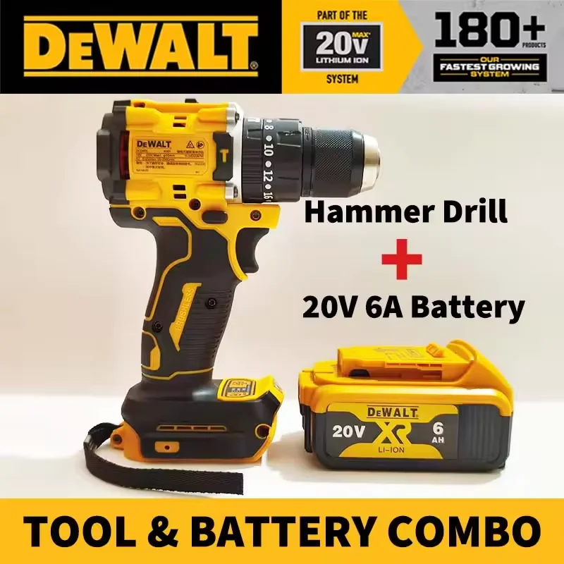 DEWALT المدمجة اللاسلكي الحفر فرش السيارات الحفر مفك متعدد الوظائف محرك مفك أداة كهربائية 18 فولت بات #1