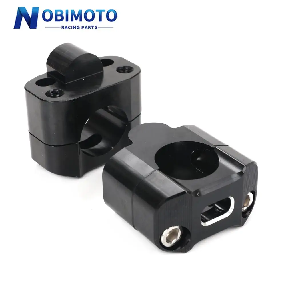 CNC Aluminum 22mm 28mm Off Road Motorcycle Bar Clamps Handlebar Risers Adapter For 7/8" 1-1/8 Pit Dirt Motorbike image 6