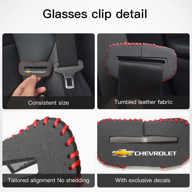 Car Seat Belt Plug Cover Suede Auto Safety Buckle Decoration For Chevrolet Cruze Spark Captiva Suburban Camaro Malibu Silverado