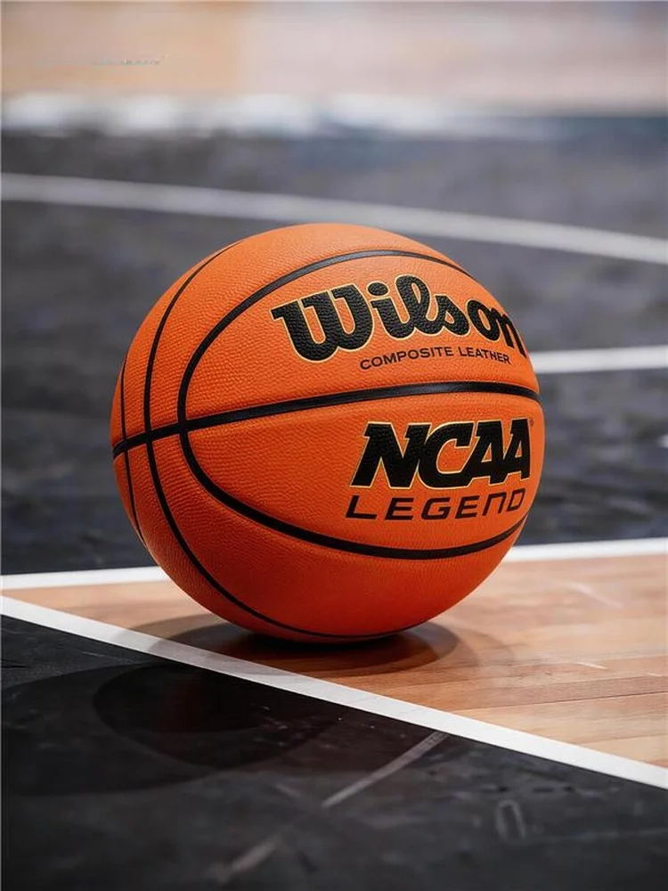 Bola de Basquete Wilson NCAA Legend Series Clássica Profissional Universal PU7 para Treinamento e Competição