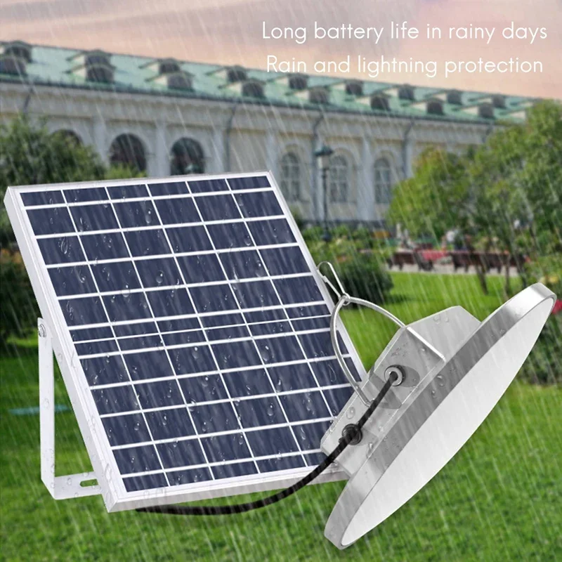 Imagem -05 - Lâmpada Solar Led com Controle Remoto 2x36 6000mah Bateria Impermeável com Indução para Jardim Quintal Garagem Vida Ip65