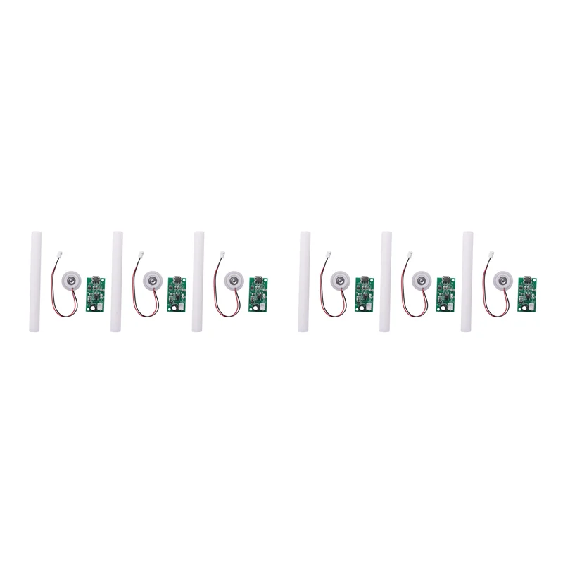 6Pcs Mist Maker Atomization Plate With 5V USB Humidifier Module Integrated Circuit Board Driver With Timing Switch
