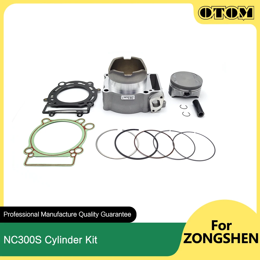 OTOM NC300S Motorcycle Cylinder Block Gasket Engine Air Block Piston Pin Ring Kit For ZONGSHEN Double Camshaft 300cc Dirt Bikes