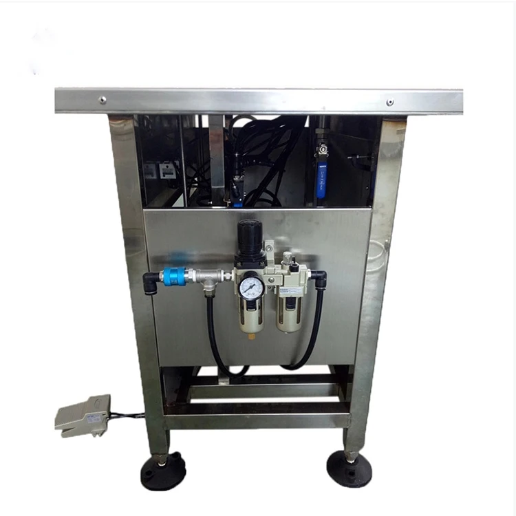 Semi Automatic Gas Seal Filling Machine For Moisturizing Spray Disinfect Aerosol Filling Machine