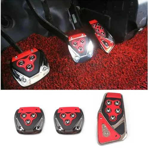 범용 자동차 스타일링 레이싱 페달, 범용 자동 수동 브레이크 페달, 발 패드 세트 키트 페달, 미끄럼 방지 도구 