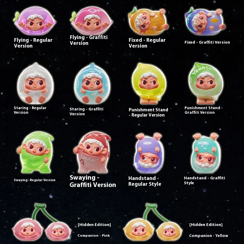 

New Cute Cartoon Nimoo Colorful Adventure Blind Box Mini Cute Series Trendy Plaything Display Vinyl Face Blind Box Toys Gifts