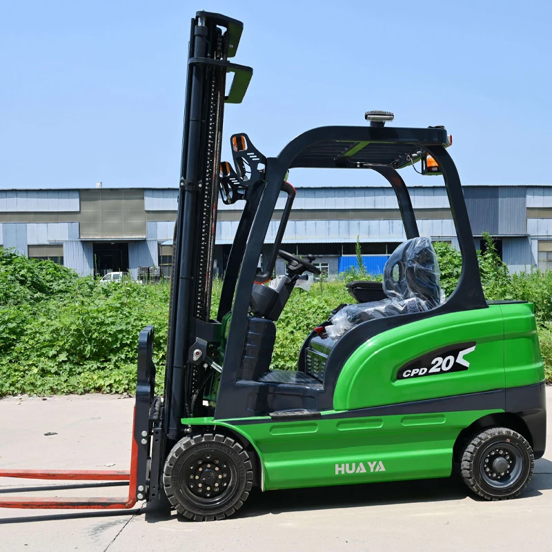 Electric Forklift 2 Tons: Four-Wheeled and Unloading Truck with Advanced Hydraulic Lift System for Material Handling