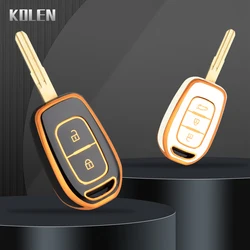 2 3 Buttons TPU Car Key Case Cover Shell For Renault Kwid Traffic Symbol For Dacia Sandero Logan Duster Protect Fob Accessories