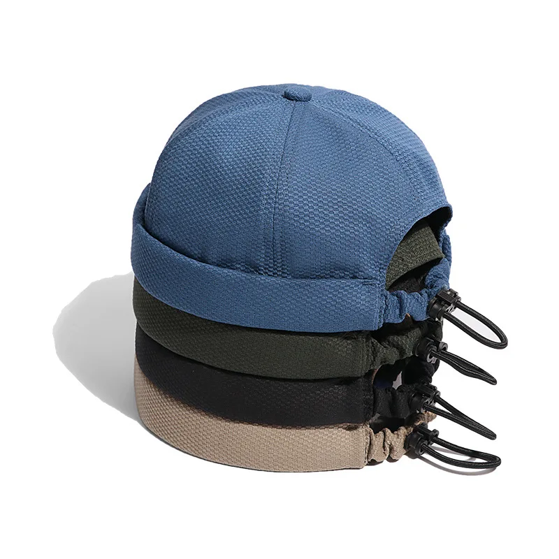 2024 Brimless Gorro Hombre Docker Cap Miki Denim Men Women Brand balaclava Bonnet Snapback Hat Rope Cowboy Skullcap