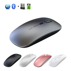 Wireless Mouse Computer Bluetooth Mouse Silent PC Mause Rechargeable Ergonomic Mouse 2.4Ghz USB Optical Mice For Laptop PC