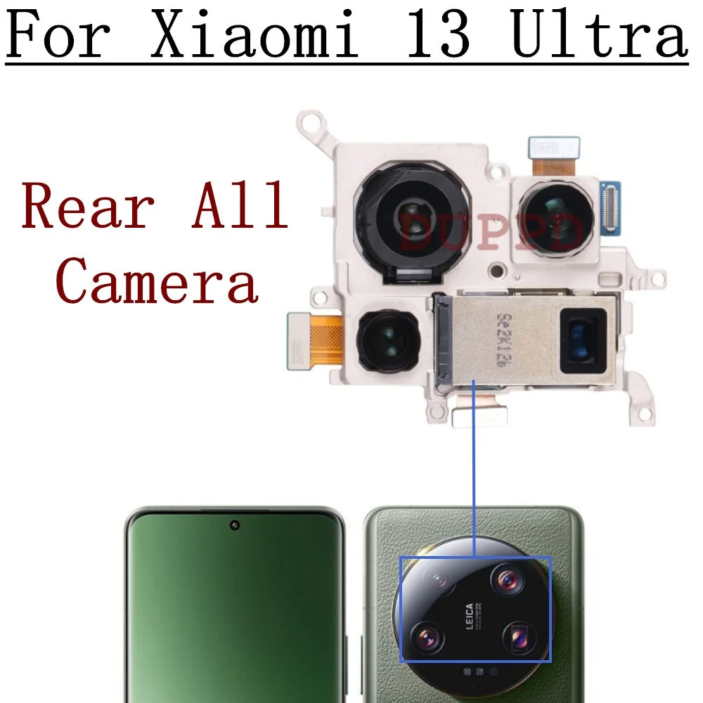 For Xiaomi 13 Ultra Mi13 Ultra Rear Cameras Set Back Facing Main Telephoto Ultra Wide-angle Front Selfie Camera