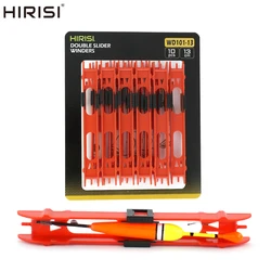 Hirisi 10pcs Fishing Plastic Line Winding Board Rig Holder Fishing Line Accessories Rig Winders WD101