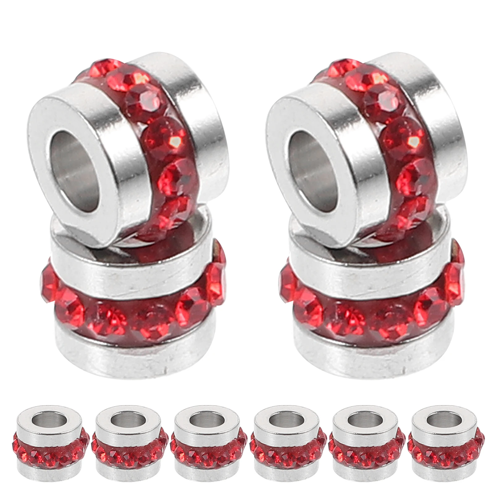 

10 Pcs Accessories Spacers for Bracelets Beads Jewelry Making Stainless Steel