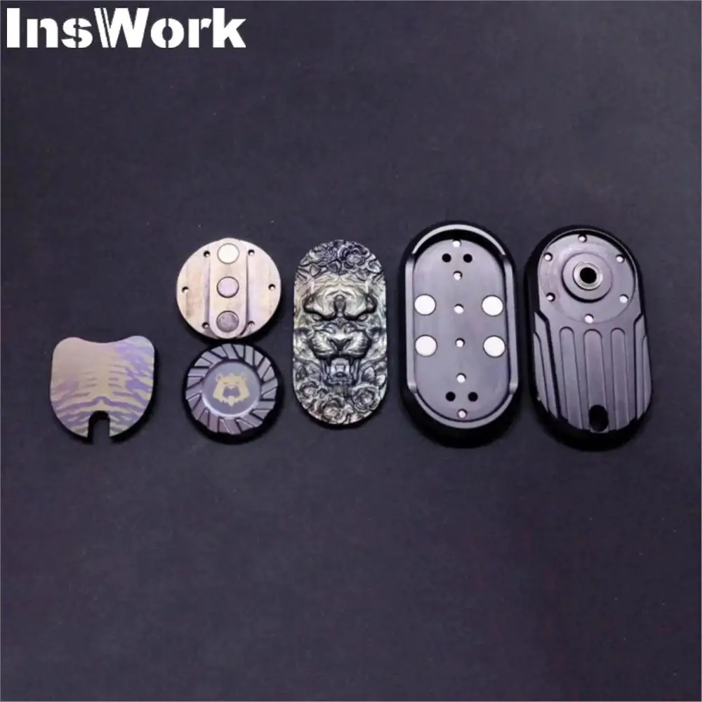 TKEDC Unlimited Push Slider Zirconium Cupronickel Zirconium Colorful Four Generations Of Tigers Fidget Magnet