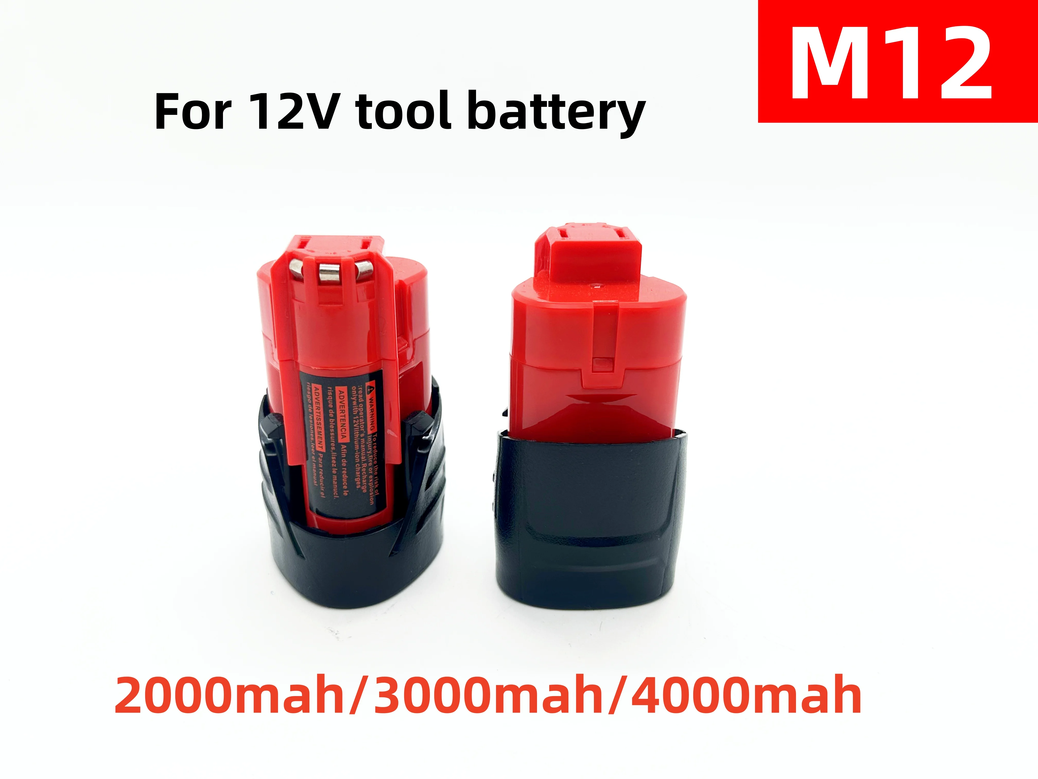 12V 4Ah Replacement Lithium Battery Compatible For Milwaukee M12 XC 48-11-2410 48-11-2411 48-11-2420 Cordless Power Tool Battery
