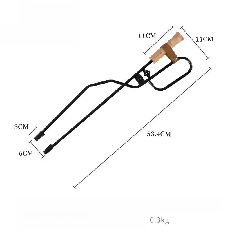 Camping Barbecue Tong Camping Anti Scalding Charcoal Clip Fire Tools Outdoor Fire Tongs Blow Pipe Extended Blow Sticks New