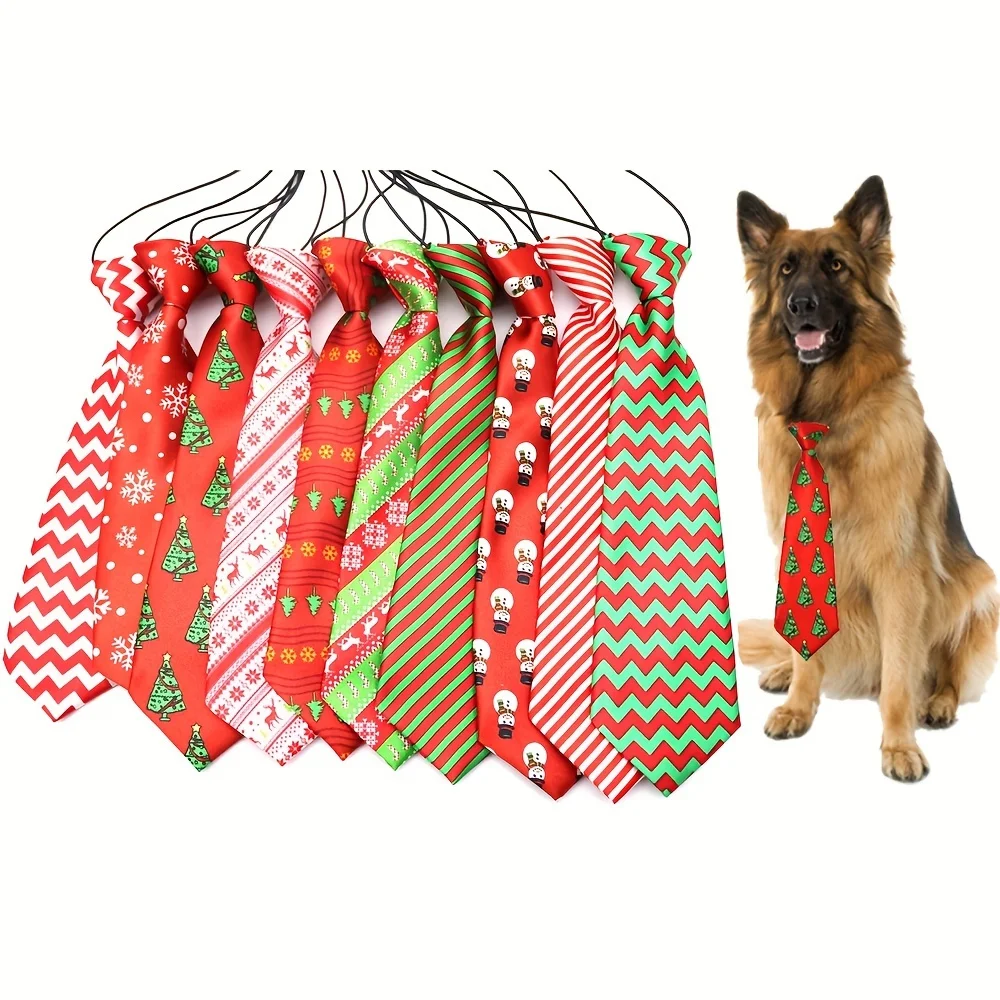 2pc Pet Christmas Birthday Holiday Big Tie Big Dog Christmas Ornaments Rope Tie