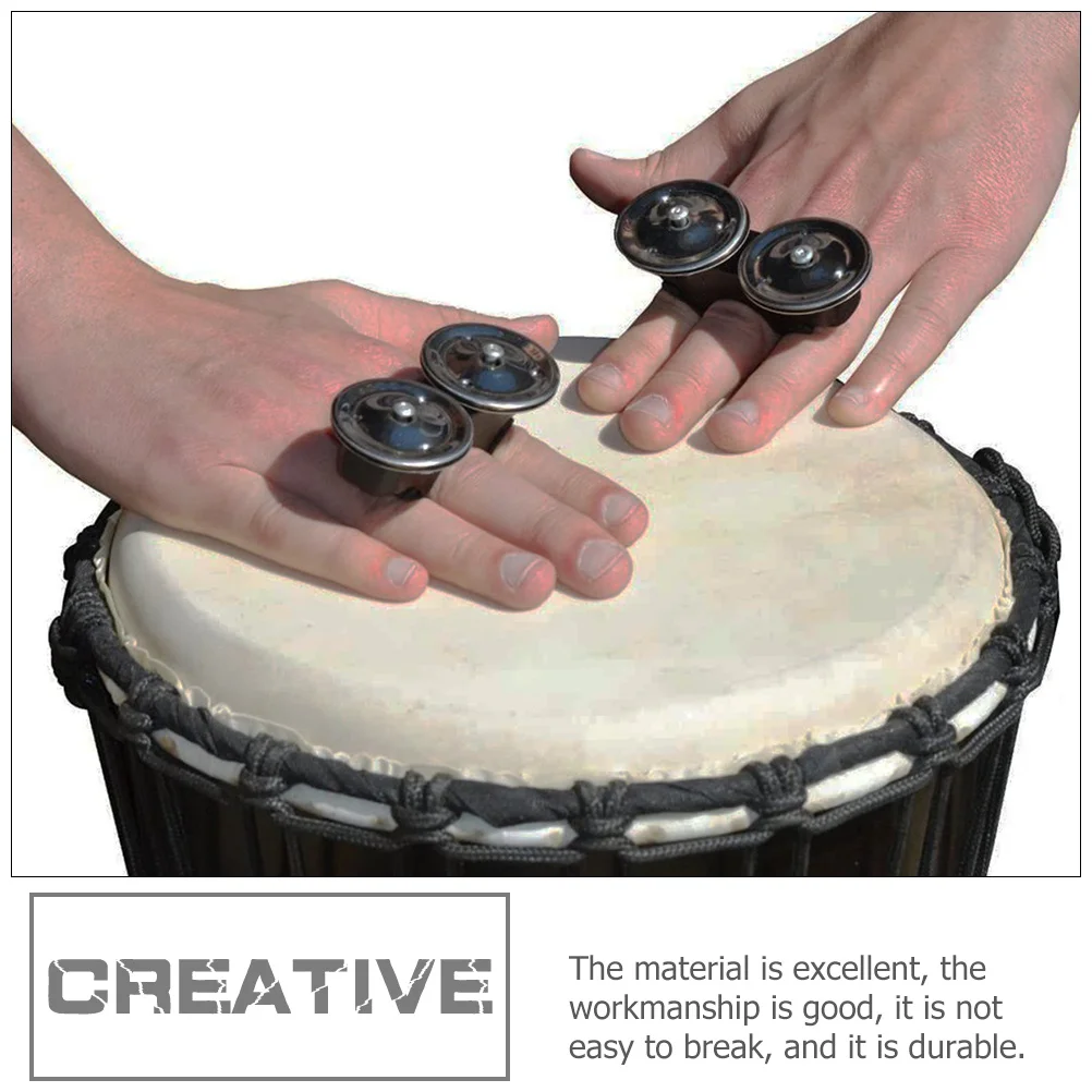 

Hand Bell Instruments for Aluminum Finger Educational Plaything Music Thumb