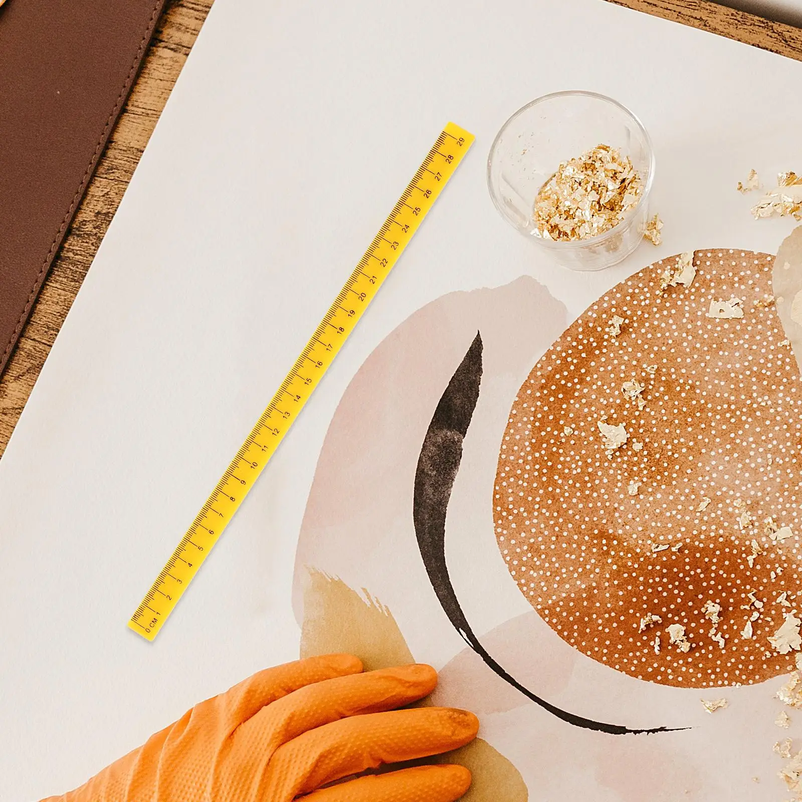 5 Pcs Rulers 29cm Plastic Office Ruler Colorful Assorted Children Drawing Ruler Measuring Tools Students Artists