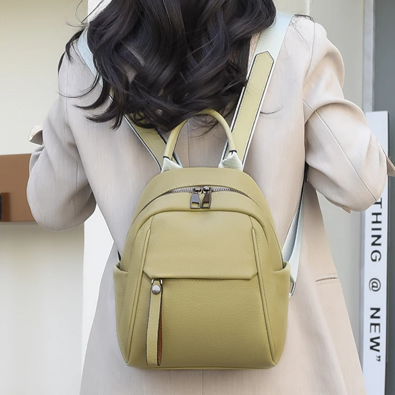 

Fashion Women Backpack Luxury Soft Leather Backpacks Female Small School Bags for Teenage Girls Designer Casual Mochila Feminina