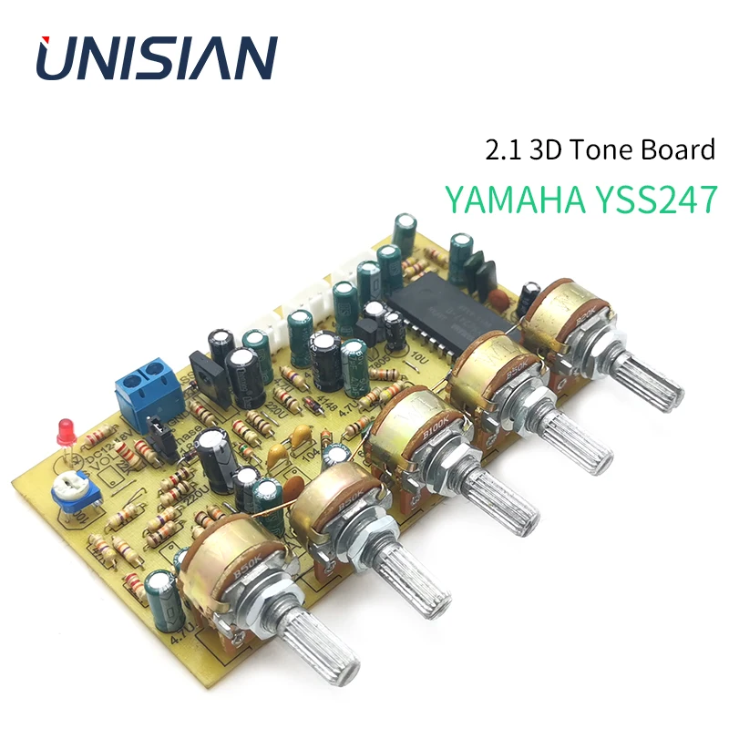 

UNISIAN YSS247 Audio Tone Board 3D Sound Effect Processor 2.1 Subwoofer Control Board For Amplifier