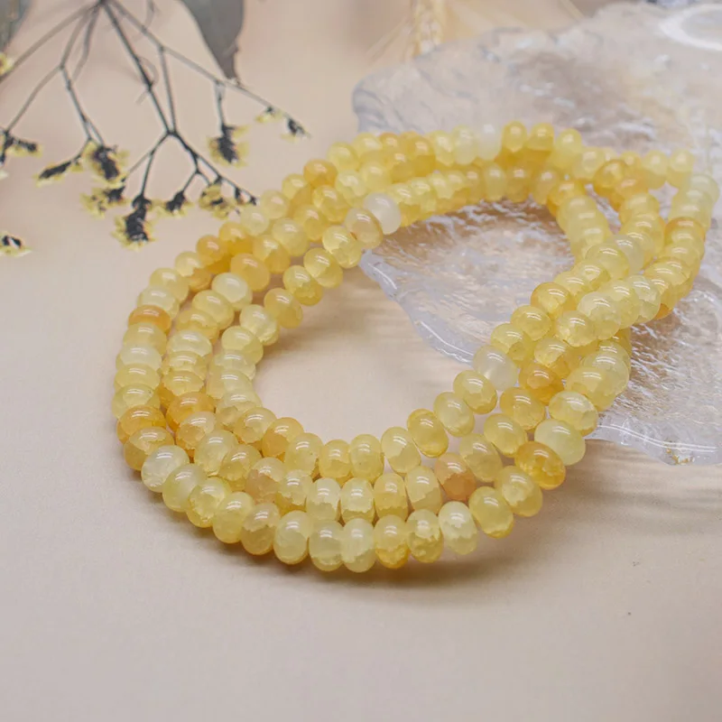 5x8mm 50pcs/bag Mixed Color Glass Bead Wheel Flat Round Loose Beads for Jwelry Making DIY Accessories Handmade image 3
