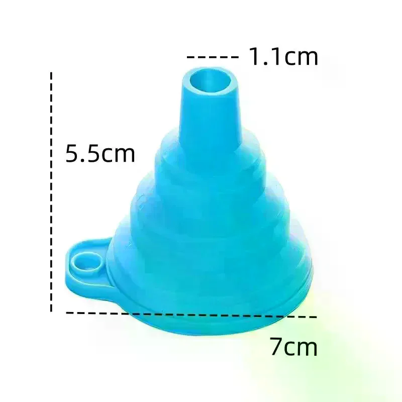 10-Piece Silicone Collapsible Funnel Set, Food-Grade Foldable Filter for Bottles, Perfume Capsules & Fry Oil