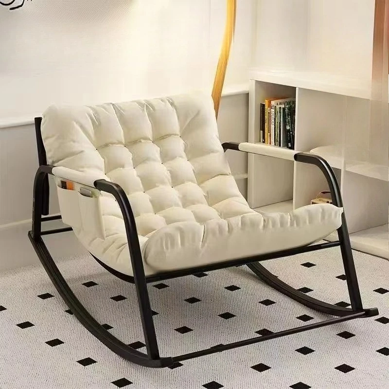 Double Rocking Chair Comfortable Adult Indoor Balcony Leisure Rest Sofa Chair