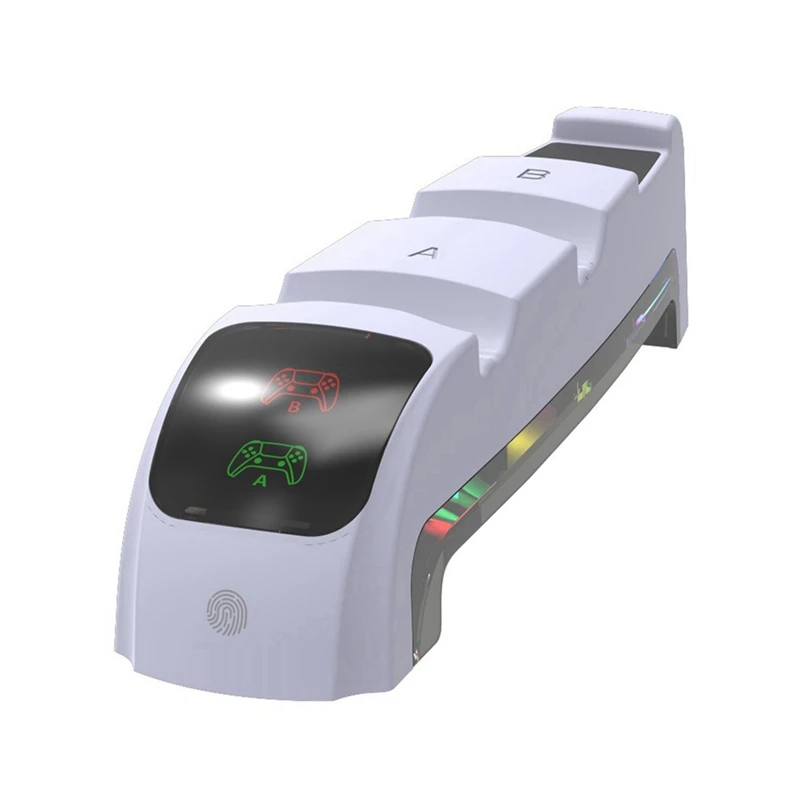 

Suitable For PS5 Game Controller Charger With RGB Lighting Controller Charger Headset Holder Fast Charging Holder