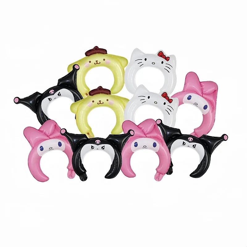 

Набор из 4-10 шт. мультяшных воздушных шаров Sanrio: Hello Kitty, украшения для детского дня рождения девочки, фольгированные шары, кавайный набор