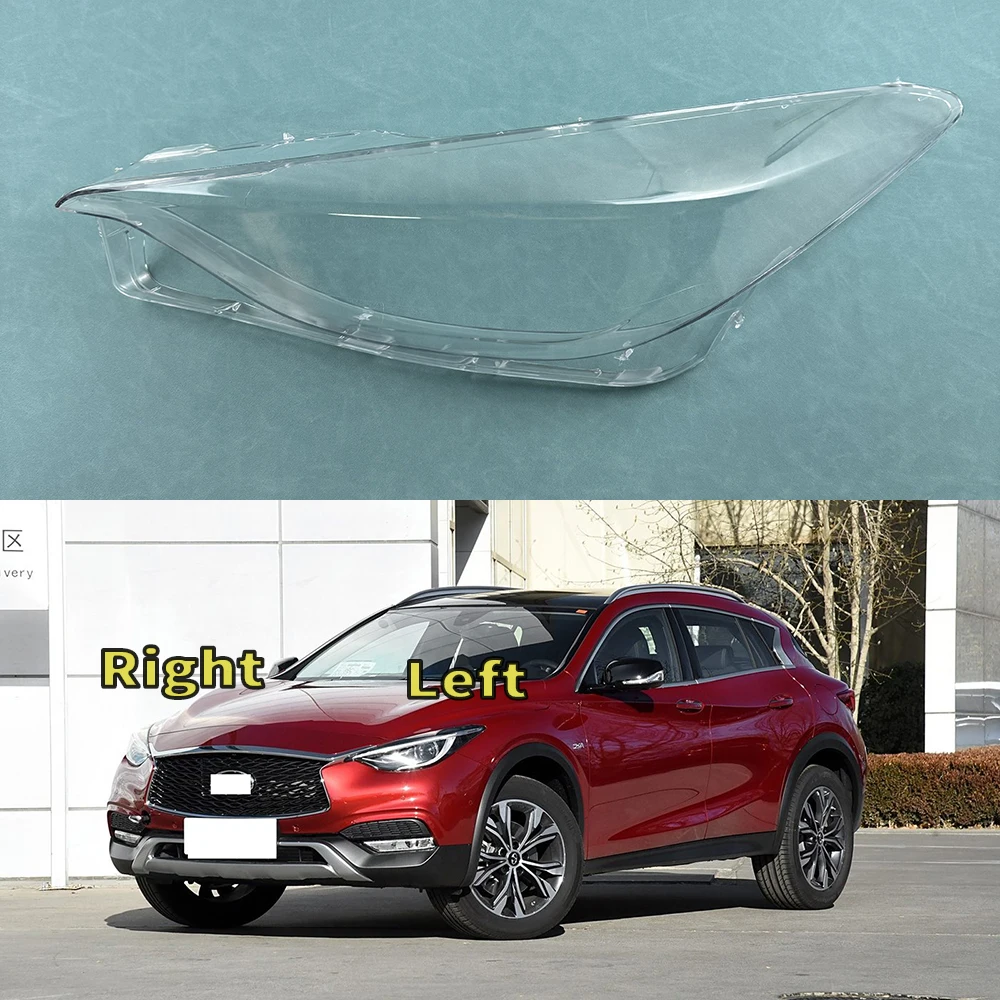 

Fit For Infiniti QX30 2016 2017 2018 Headlight Cover Lens Headlamp Shell Plexiglass Protective Case Automobiles Parts