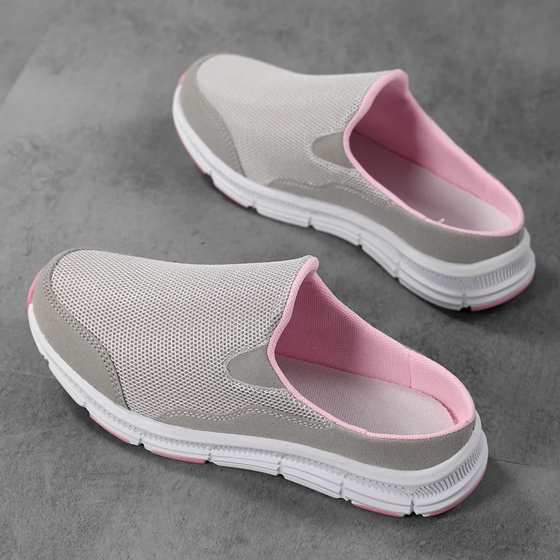 Slippers Elegant Flat Bottom Outdoor Women\'s Shoes Comfortable and Breathable Spring/Summer Simple and Convenient Half Sandals