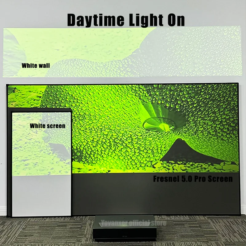 100-120-дюймовый проекционный экран ALR Fresnel 5,0, 1 см, ультра узкая рамка, лучший для тройного цветного лазерного ультракороткофокусного проектора 4K