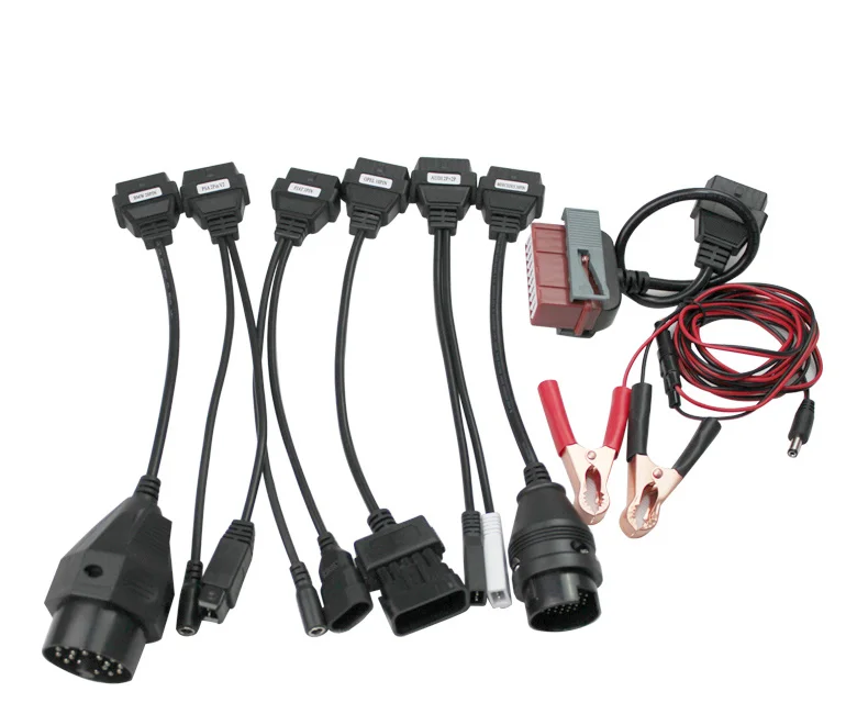 Adapter Cables For TCS Pro OBD2 OBDII Cars Diagnostic Interface Tool Full Set 8 Car Cables ForDs150 Pro Cable