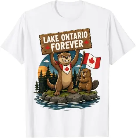 Ontariosee - Vintage Herren Damen 70er 80er Grafik Retro Lustiges T-Shirt Ontariosee Forever EST.1656 Weiches Baumwoll-T-Shirt Neuheit – Detail 37