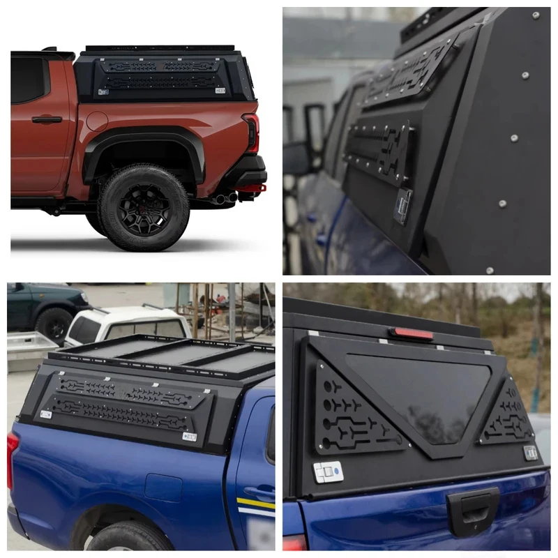 

Truck Waterproof Steel Sports Rear Trunk Canopy Topper Camper Hardtop With Locking Function