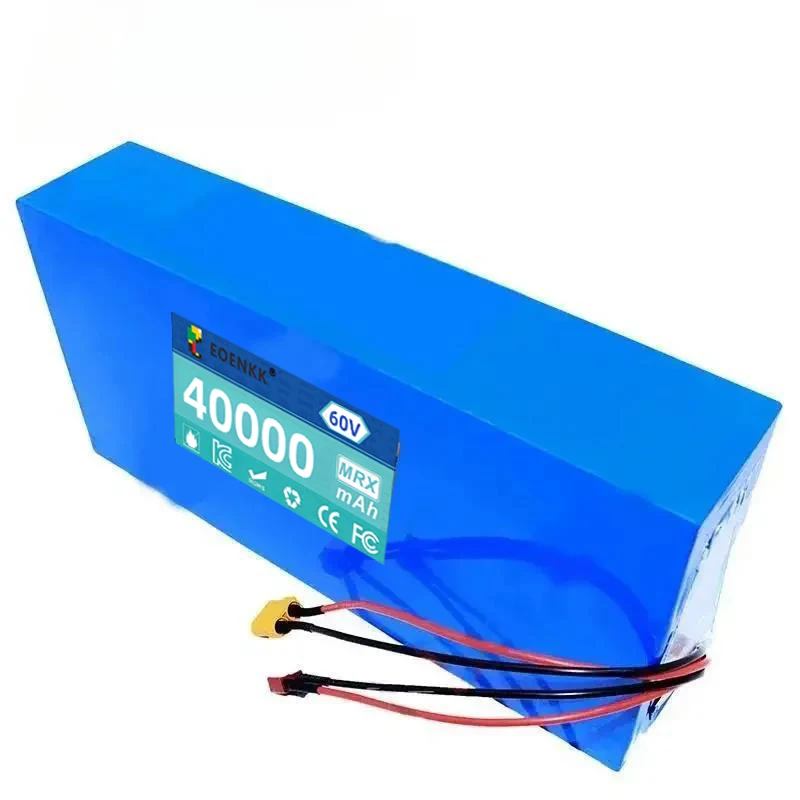 New 60V 40Ah 21700 16S8P lithium battery pack, advantageous battery 3000W high-power rechargeable battery+chargers,60V battery