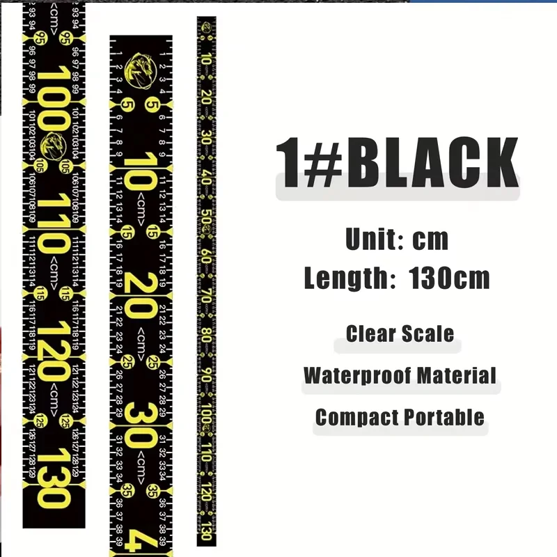 ملصق مسطرة السمك المقاوم للماء مقاس 130 سم: قياس سريع للأسماك، يناسب القوارب، وصناديق المعالجة، وقضبان الصيد والمزيد من معدات الصيد. #6