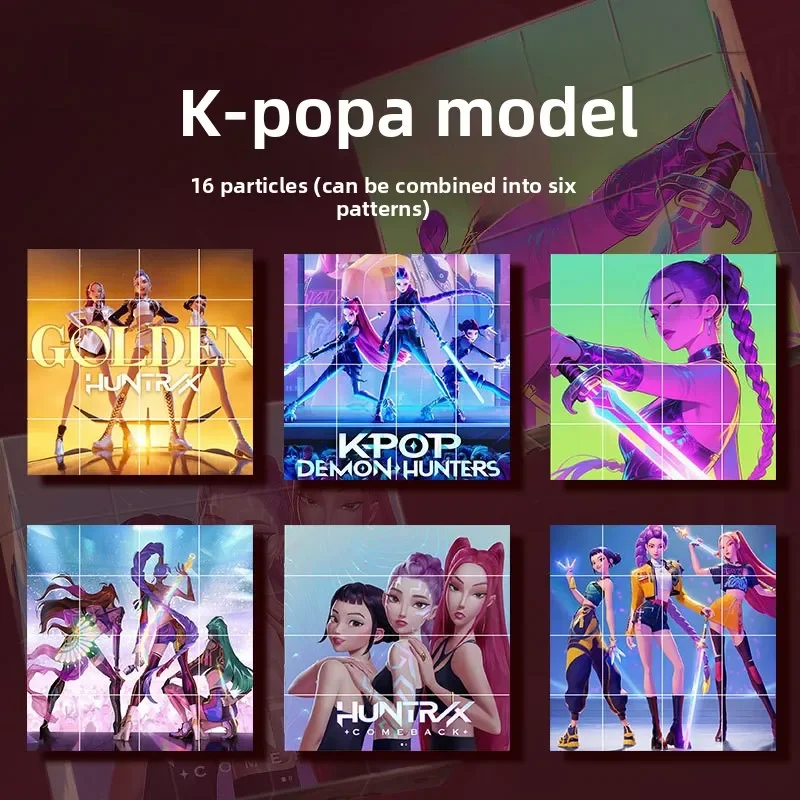 Klocki Magnetyczne Kpop Demon Hunter Anime Kreskówka Impreza dla Dzieci Kolekcjonowanie Rumi Mira Zoey Zabawki Edukacyjne dla Dzieci