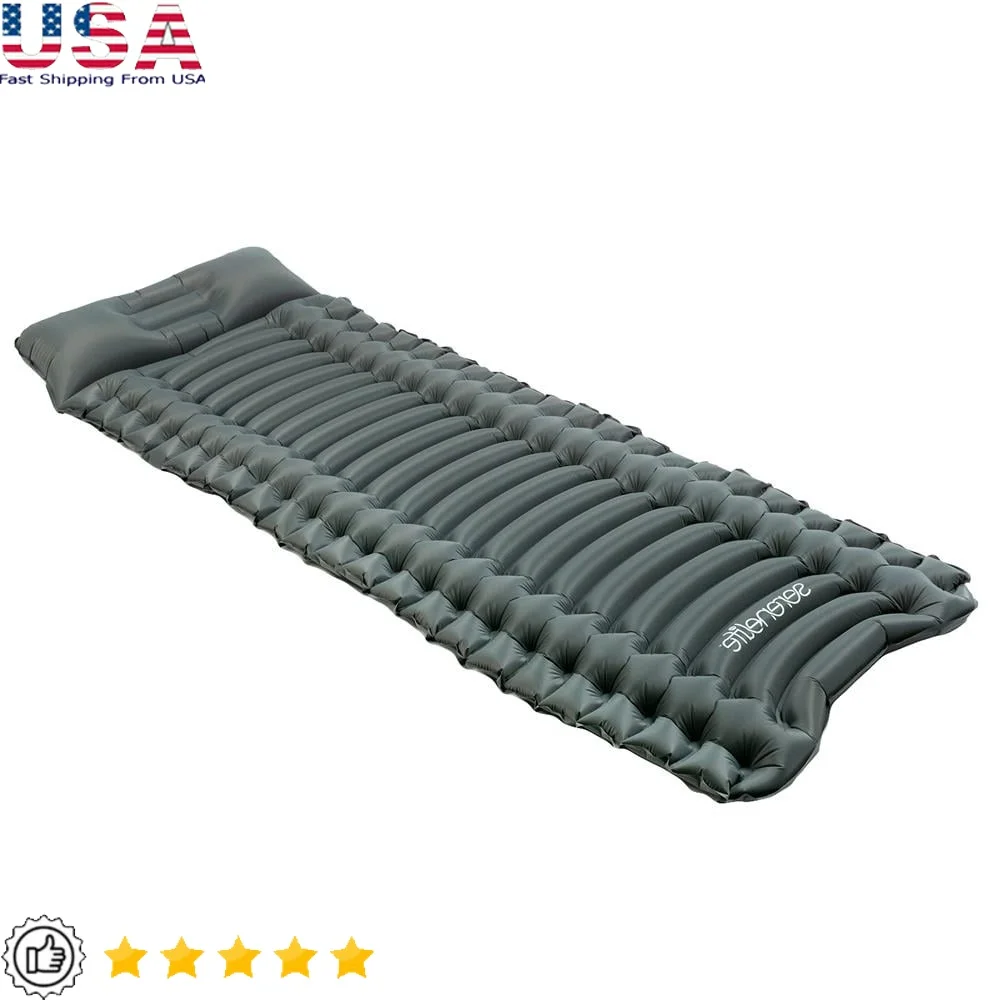 

Lightweight Backpacking Air Mattress Ultralight Self Inflating Compact Sleeping Pad Waterproof Tear Resistant Portable Hiking