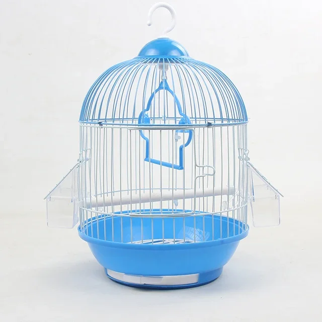 

Маленькая клетка для птиц, круглая тигровая кожа, жемчужный попугай, железная металлическая клетка для птиц, садовые аксессуары, украшение на открытом воздухе, дом, подвеска на открытом воздухе