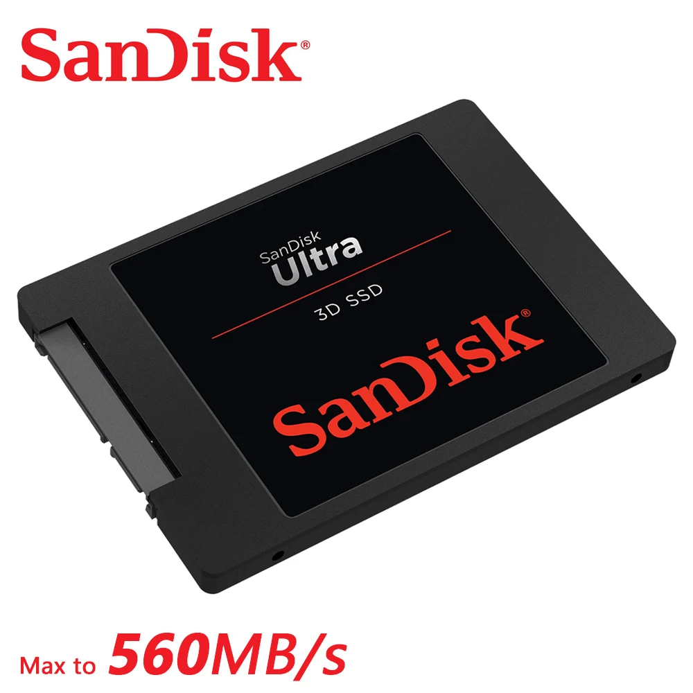 Original SanDisk 250GB 500GB Ultra 3D SSD SATAIII Internal Solid State Disk Black High Speed Hard Drive Disk For Laptop Computer