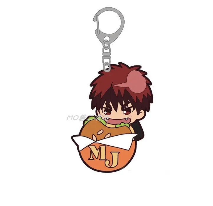 Anime Murasakibara Atsushi Midorima Shintaro Keychain Doll Taiga Tetsuya Akashi Seijuro Acrylic Keyring Pendant for Gift