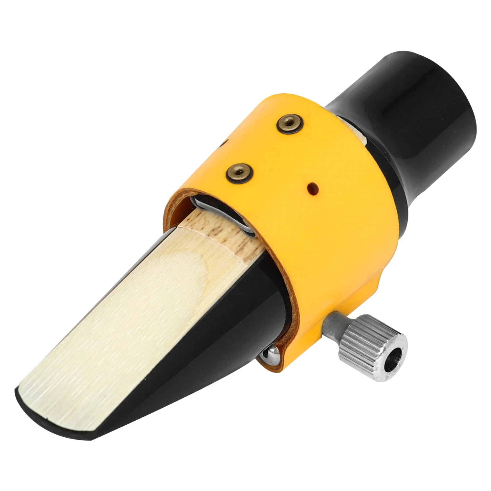 Alto/Tenor/Sopran Saxophon Mundstück Klemme Reed Verschluss Clip Sax Gefedert Ligatur Kopfstück Holzblasinstrument Zubehör – Detail 9