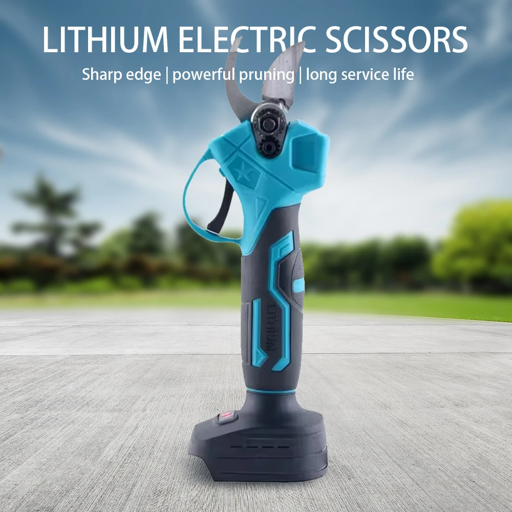 

Литий-ионный ручной секатор — электрические ножницы для крупных ветвей и фруктовых деревьев с адаптером для батареи (совместимые с Makita/Dewalt)